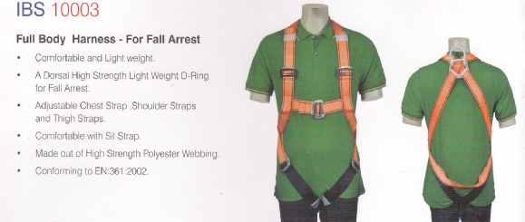 IBS10003 Full body harness safety belt Fall arrestor chennai
