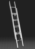 wall support extendable ladder