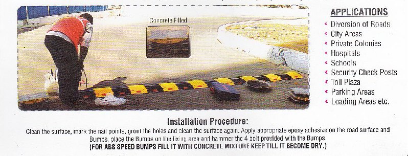 PVC-speed-breaker-installation procedure